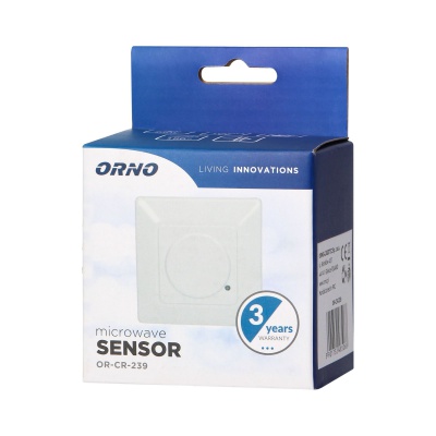 Detektor pohybu mikrovlnny na stenu 360st. 230V