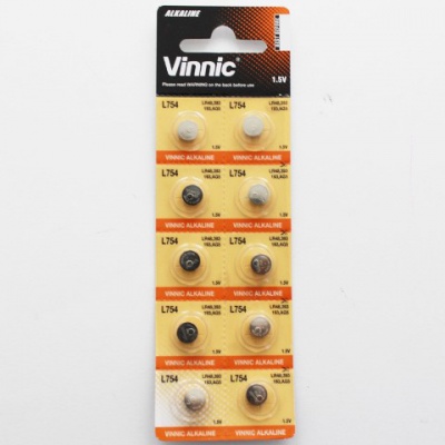 Bateria AG5 / LR48 / LR754 VINNIC Bateria AG5 / LR48 / LR754 VINNIC