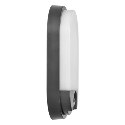 LED svietidlo NEFRYT, 10W, senzor pohybu, IP54, 4000K, grafit