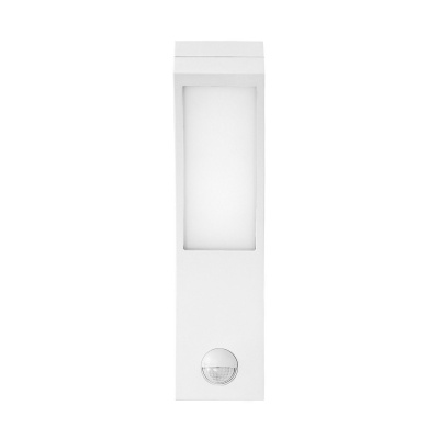 LED svietidlo PIRYT, 10W, senzor pohybu, IP54, 4000K, biele