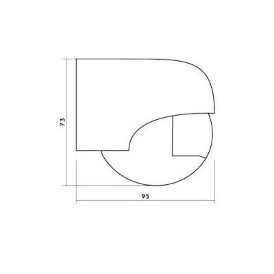 Detektor pohybu LX40 biely 180° KOBI