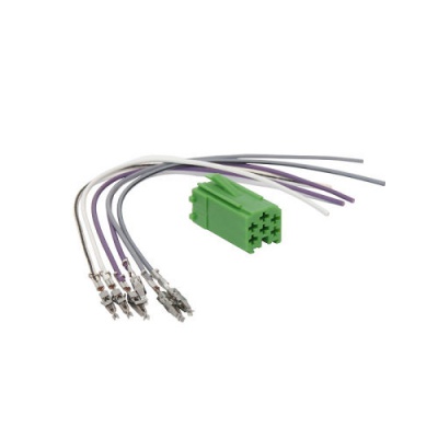 ISO Konektor 6 pin mini zelený ISO Konektor 6 pin mini zelený