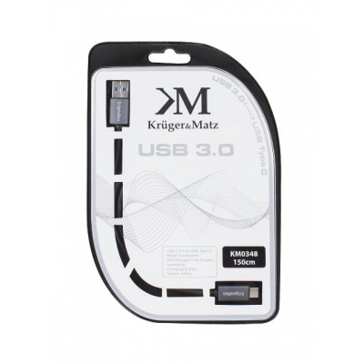 Kábel USB 3.0V - USB typ C 5G 1m Kruger&Matz Kábel USB 3.0V - USB typ C 5G 1m Kruger&Matz