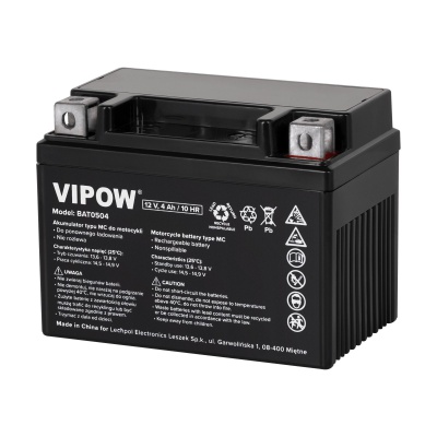 Akumulátor pre motocykle VIPOW typ MC 12V 4Ah Akumulátor pre motocykle VIPOW typ MC 12V 4Ah
