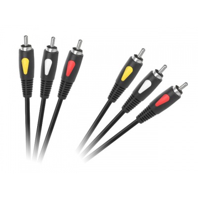 Kábel RCA 3x - RCA 3x, 1,8m Eco-line Kábel RCA 3x - RCA 3x, 1,8m Eco-line