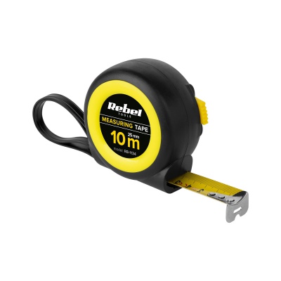 Meter zvinovací 10m / 25mm okrúhly REBEL TOOLS Meter zvinovací 10m / 25mm okrúhly REBEL TOOLS