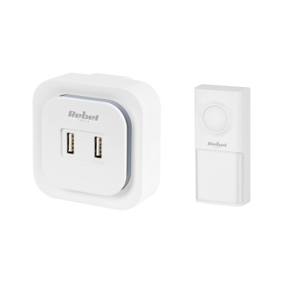 Bezdrôtový zvonček 36 melódií + 2x USB Bezdrôtový zvonček 36 melódií + 2x USB