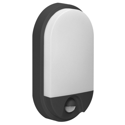 LED svietidlo NEFRYT, 15W, senzor pohybu, IP54, 4000K, čierne