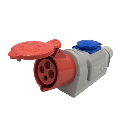 Zásuvka nástenná kombinovaná 32A/400V/4P+10A/230V IP44 TAREL Zásuvka nástenná kombinovaná 32A/400V/4P+10A/230V IP44 TAREL