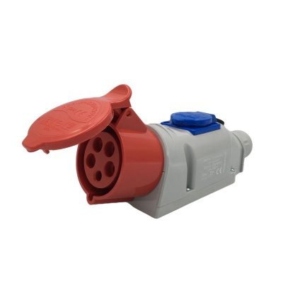 Zásuvka nástenná kombinovaná 32A/400V/5P+10A/230V IP44 TAREL Zásuvka nástenná kombinovaná 32A/400V/5P+10A/230V IP44 TAREL