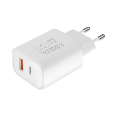 Sieťová nabíjačka GaN dual USB 20W Quick Charge / PD Kruger&Matz Sieťová nabíjačka GaN dual USB 20W Quick Charge / PD Kruger&Matz