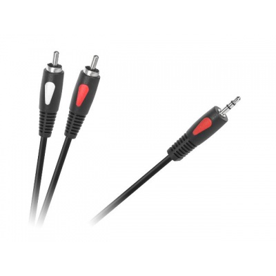 Kábel Jack 3,5mm - RCA 2x, 1,8m Eco-line Kábel Jack 3,5mm - RCA 2x, 1,8m Eco-line