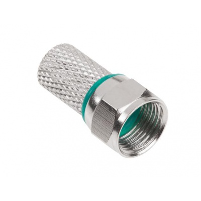 Konektor F RG6-U + 2x gumička HQ Konektor F RG6-U + 2x gumička HQ