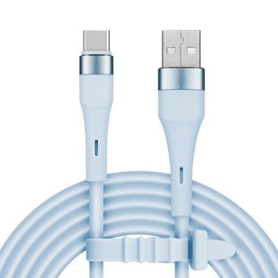 Kábel USB - USB typ C 1m silikonový modrý Kruger&Matz Basic Kábel USB - USB typ C 1m silikonový modrý Kruger&Matz Basic