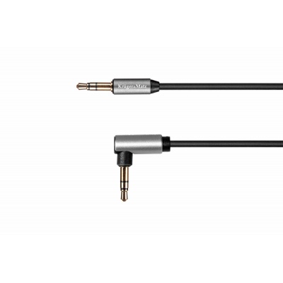 Kábel Jack 3,5mm - Jack 3,5mm uhlový 1m špirála Kruger&Matz Kábel Jack 3,5mm - Jack 3,5mm uhlový 1m špirála Kruger&Matz
