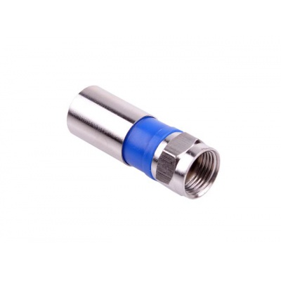 Konektor F RG6U (6,8mm) kompresný s gum. Konektor F RG6U (6,8mm) kompresný s gum.