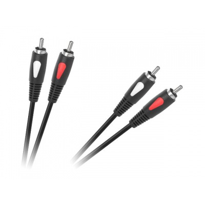 Kábel RCA 2x - RCA 2x, 1m Eco-line Kábel RCA 2x - RCA 2x, 1m Eco-line