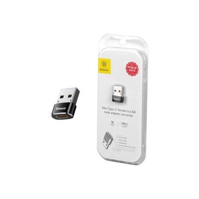 Redukcia Baseus USB A - USB C 5A čierna Redukcia Baseus USB A - USB C 5A čierna