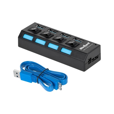 HUB USB 3.0 4 portový Rebel HUB USB 3.0 4 portový Rebel