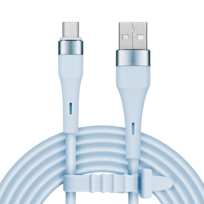 Kábel USB - micro USB 1m silikonový modrý Kruger&Matz Basic Kábel USB - micro USB 1m silikonový modrý Kruger&Matz Basic