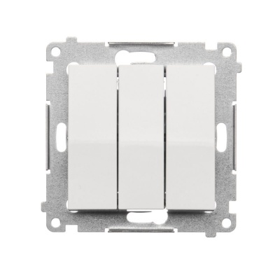 Tlačidlo trojité Simon 54 premium modul biele Tlačidlo trojité Simon 54 premium modul biele