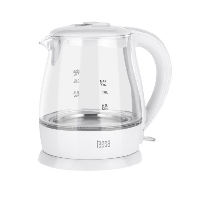 Rýchlovarná kanvica TEESA 1L 1630W biela Rýchlovarná kanvica TEESA 1L 1630W biela