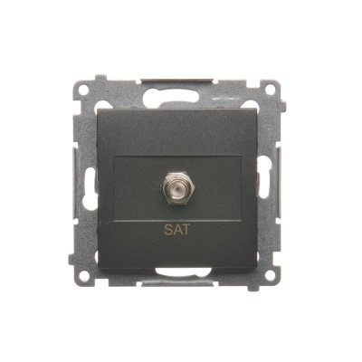Zásuvka 1 x SAT "F" Simon 54 premium modul antracit Zásuvka 1 x SAT "F" Simon 54 premium modul antracit