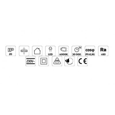 LED panel NELIO 28W 4000K (60x30) LED panel NELIO 28W 4000K (60x30)