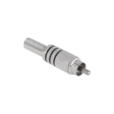 Konektor RCA zástrčka kovová 3 pásiky Cabletech Konektor RCA zástrčka kovová 3 pásiky Cabletech