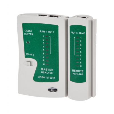 Tester sieťových káblov RJ45,RJ11,RJ12 Tester sieťových káblov RJ45,RJ11,RJ12