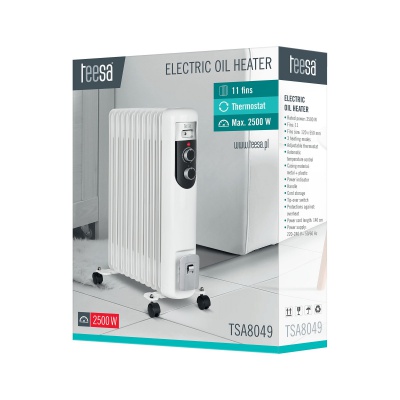Elektrický olejový radiátor TEESA 2500W (11 rebier) Elektrický olejový radiátor TEESA 2500W (11 rebier)
