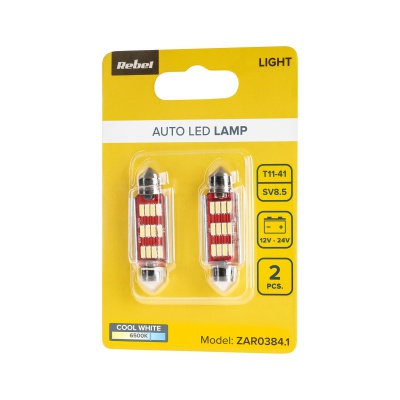Autožiarovka LED SV8,5 T11x41 12x3014SMD (2ks) blister Autožiarovka LED SV8,5 T11x41 12x3014SMD (2ks) blister