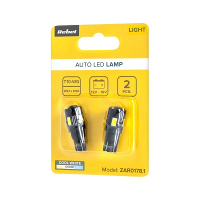 Autožiarovka LED (Canbus) T10 6SMD 5730 12V (2ks) blister Autožiarovka LED (Canbus) T10 6SMD 5730 12V (2ks) blister