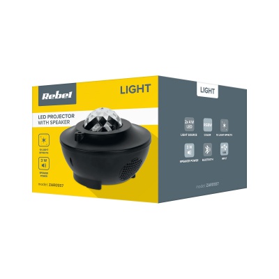 Projektor LED s reproduktorom Rebel