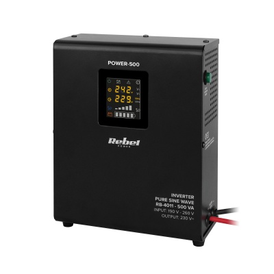 Záložný zdroj PROsinus-500 12V 230V 500VA/300W Rebel závesný Záložný zdroj PROsinus-500 12V 230V 500VA/300W Rebel závesný