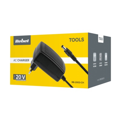 Nabíjačka batérií Rebel Tools 20V 2A/4A Nabíjačka batérií Rebel Tools 20V 2A/4A