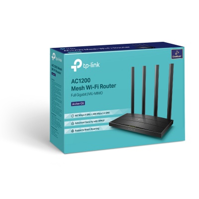 TP-LINK Archer C6 V4 MU-MIMO Mesch Wi-Fi router AC1200