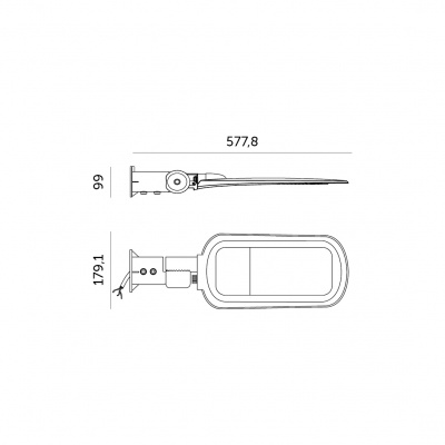 Pouličné LED svietidlo VESPA PRO 60W 4000K IP65 KOBI
