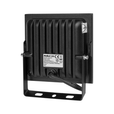 LED Reflektor 50W 6500K čierny 230V Rebel