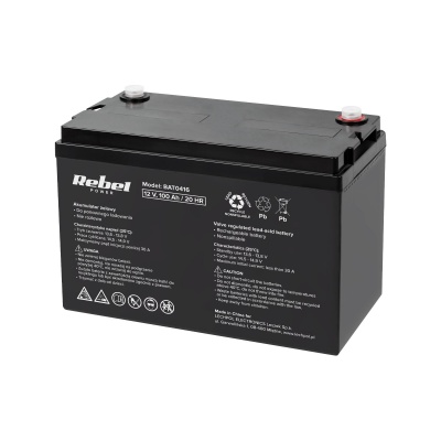 Akumulátor gélový 12V - 100Ah VRLA AGM Rebel  BAT0416