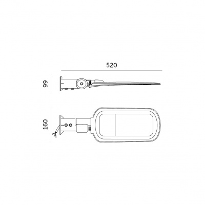 Pouličné LED svietidlo VESPA PRO 40W 4000K IP65 KOBI