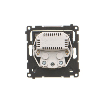 Zásuvka 250 V Simon 55 s USB nabíjačkou 2,1A/16A čierna matná