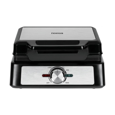 Vaflovač na 2 gofry TEESA 1600W inox s reguláciou výkonu Vaflovač na 2 gofry TEESA 1600W inox s reguláciou výkonu