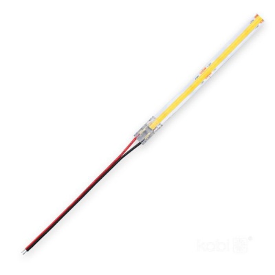 Konektor pre 8 mm COB LED pás s káblom 10 cm Kobi Konektor pre 8 mm COB LED pás s káblom 10 cm Kobi