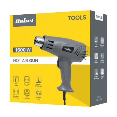 Teplovzdušná pištoľ 1600W REBEL TOOLS Teplovzdušná pištoľ 1600W REBEL TOOLS