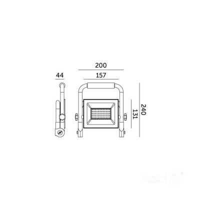 LED reflektor TIGRA PORTABLE 50W 4000K IP54
