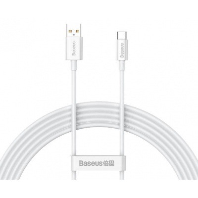 Kábel Baseus superior USB - USB-C biely 2m 66W Kábel Baseus superior USB - USB-C biely 2m 66W