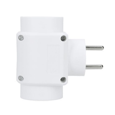 Zásuvková rozvodka 2.5A+2x10A 230V biela