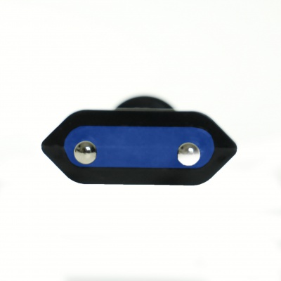 Sieťová zástrčka 230V plochá 2pin WT-1 čierna