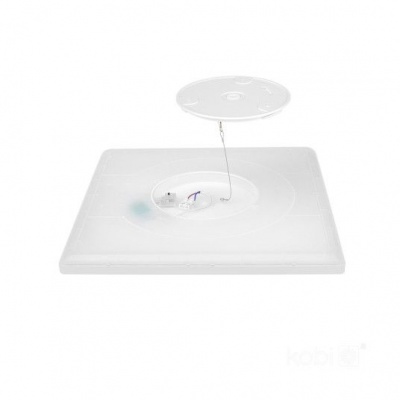 Stropné LED svietidlo NIVERA SQUARE 12W 3CCT IP54 Premium biele